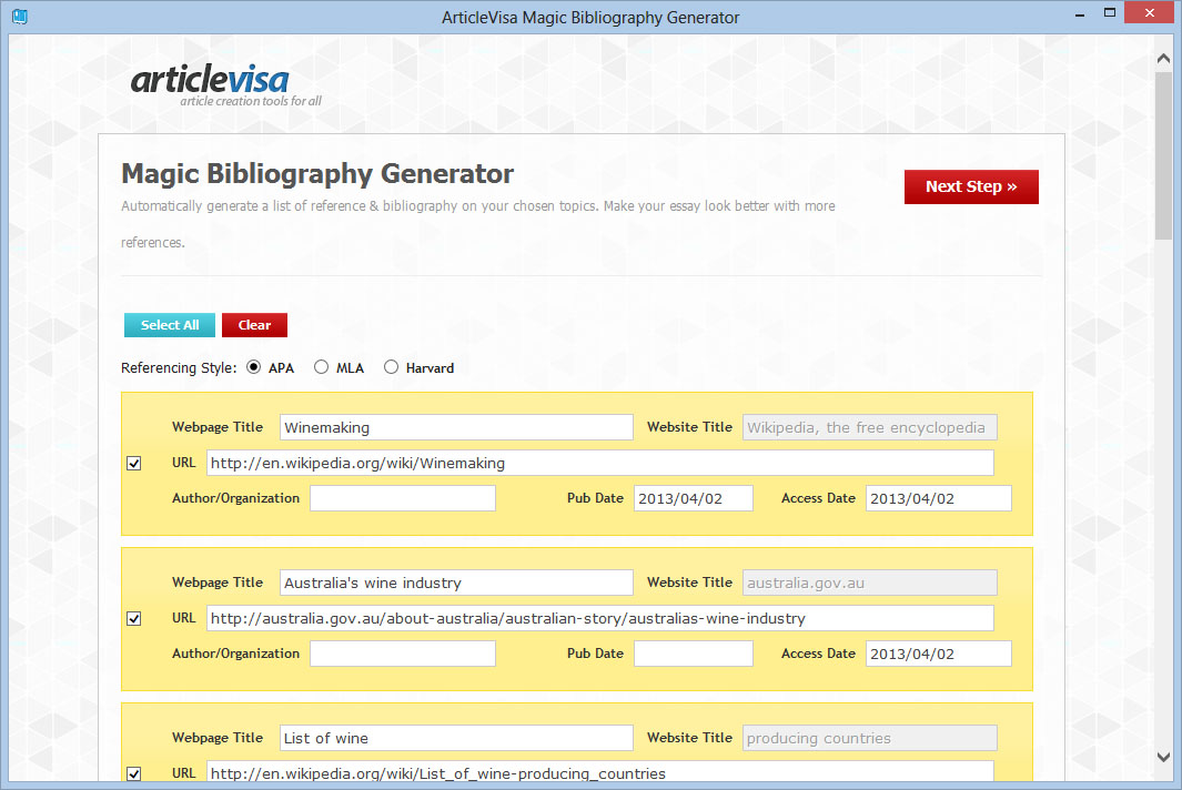 Magic Bibliography Generator 1.0 full