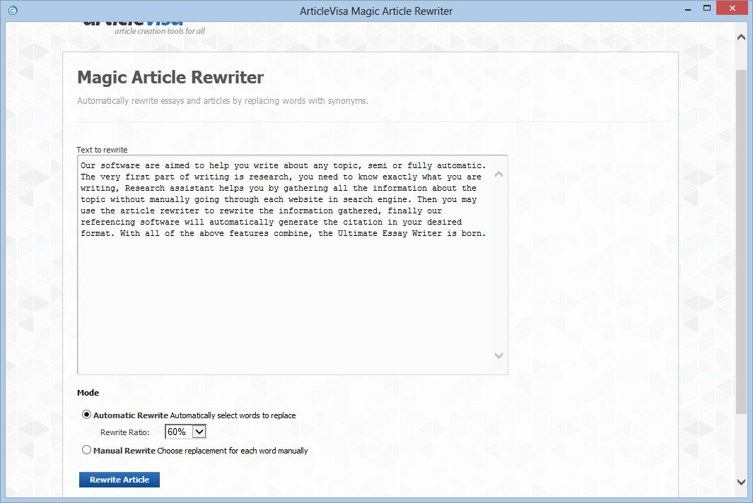 Rewrite essay software