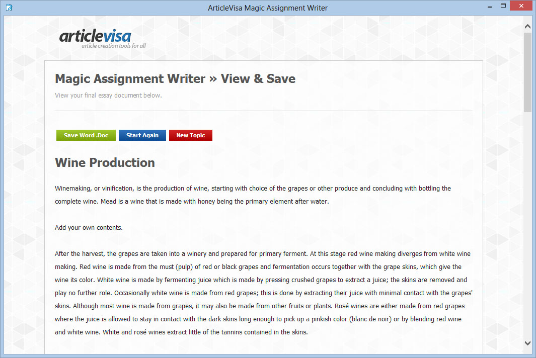 Windows 7 Magic Assignment Writer 1.0 full